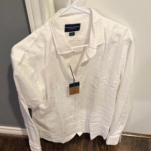 Charles Tyrwhitt White Linen Shirt